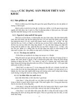 Các dạng sản phẩm thủy sản