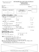 Đề+Đáp án Toán 9 GĐI