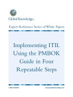 Implementing ITIL Using the PMBOK Guide in Four Repeatable Steps