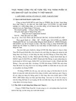 Thực trạng công tác kế toán tiêu thụ thành phẩm và xác định kết quả tại công ty Thép Nam Đô