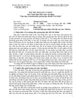 BÀI THU HOẠCH TỔNG KẾT 4 NĂM THỰC HIỆN CUỘC VẬN ĐỘNG 