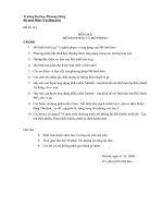 Đề thi môn Tự động hóa