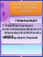 Bài 3 GDCD 11(Quy luật giá trị ...)