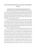 THỰC TRẠNG RỦI RO TÍN DỤNG  TẠI NGÂN HÀNG NGOẠI THƯƠNG HÀ NỘI