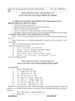 CHUYÊN ĐỀ PHÂN TÍCH ĐA THỨC THÀNH NHÂN TỬ