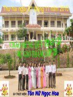 THAO GIANG- TIẾT 23 -  MÔI TRƯỜNG ĐỚI LẠNH - HOA GN