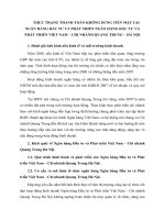 THỰC TRẠNG THANH TOÁN KHÔNG DÙNG TIỀN MẶT TẠI NGÂN HÀNG ĐẦU TƯ VÀ PHÁT TRIỂN NGÂN HÀNG ĐẦU TƯ VÀ PHÁT TRIỂN VIỆT NAM