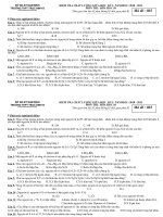 Đề KT 8 tuần ki I Mã 001