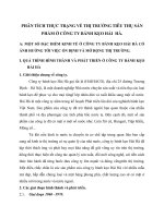 PHÂN TÍCH THỰC TRẠNG VỀ THỊ TRƯỜNG TIÊU THỤ SẢN PHẨM Ở CÔNG TY BÁNH KẸO HẢI  HÀ