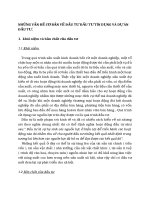 NHỮNG VẤN ĐỀ CƠ BẢN VỀ ĐẦU TƯ ĐẦU TƯ TÍN DỤNG VÀ DỰ ÁN ĐẦU TƯ