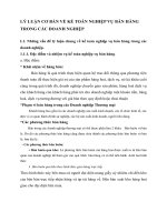 LÝ LUẬN CƠ BẢN VỀ KẾ TOÁN NGHIỆP VỤ BÁN HÀNG TRONG CÁC DOANH NGHIỆP