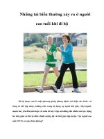 Những tai biến thường xảy ra ở người cao tuổi khi đi bộ