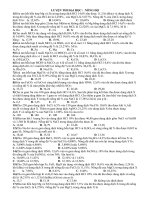 34 cau trac nghiem Thi ĐH ve nong do