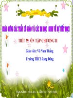 ÔN TẬP CHƯƠNG II ( GVG Huyện )