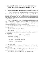 Phần II PHÂN TÍCH THỰC TRẠNG TIÊU THỤ SẢN PHẨM Ở CÔNG TY VIDAMCO THỜI GIAN QUA