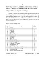 THỰC TRẠNG CÔNG TÁC KẾ TOÁNCHI PHÍ SẢN XUẤT VÀ TÍNH GIÁ THÀNH SẢN PHẨM TẠI CÔNG TY THAN CỌC 6