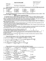 Kiem tra 45''''- Tieng Anh 11- lan 2