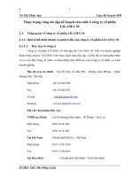 Thực trạng công tác lập kế hoạch sản xuất ở công ty cổ phần LILAMA 10