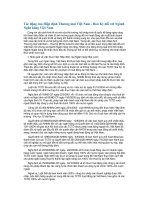 Tác động của Hiệp định Thương mại Việt Nam - Hoa Kỳ đối với Ngành Ngân hàng Việt Nam