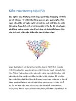 Kiến thức thương hiệu (P2)