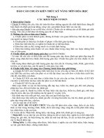 Tài liệu báo cáo Chuẩn KT-KN Hóa học