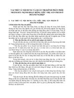 VAI TRÒ VÀ NỘI DUNG VÀ QUẢN TRỊ KÊNH PHÂN PHỐI NHẰM ĐẨY MẠNH HOẠT ĐỘNG TIÊU THỤ SẢN PHẨM Ở DOANH NGHIỆP