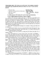 TÌNH HÌNH THỰC TẾ CÔNG TÁC KẾ TOÁN  XÁC ĐỊNH VÀ PHÂN TÍCH KẾT QUẢ KINH DOANH TẠI CÔNG TY VẬT TƯ  VẬN TẢI XI MĂNG