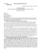 Bài thu hoạch 4 năm thực hiện cuộc vân động 