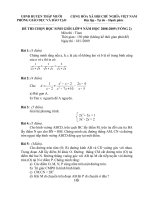 Đề thi HSG Toán 9 Huyện Tháp Mười 08-09 vòng 2