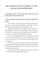 NHỮNG NỘI DUNG CƠ BẢN VỀ NGHIỆP VỤ AN SINH GIÁO DỤC TRONG HỆ THỐNG BHNT