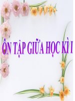 ôn tập giữa học kì I