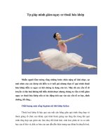 Tự giúp mình giảm nguy cơ thoái hóa khớp