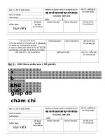 Đề Tập viết lop 1