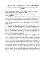 NHỮNG LÝ LUẬN VỀ TÍN DỤNG VÀ CHẤT LƯỢNG TÍN DỤNG CỦA NGÂN HÀNG THƯƠNG MẠI TRONG NỀN KINH TẾ THỊ TRƯỜNG