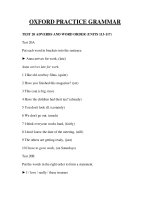 OXFORD PRACTICE GRAMMAR TEST 20
