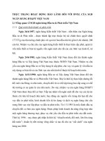 THỰC TRẠNG HOẠT ĐỘNG BẢO LÃNH ĐỐI VỚI DNXL CỦA SGD NGÂN HÀNG ĐT