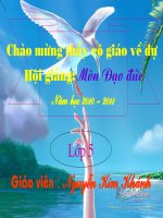 Dao duc bai 5:  Tinh ban
