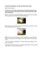 Thủ thuật cho Photoshop: Tạo cảnh ánh mặt trời phản chiếu