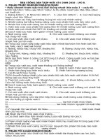 ĐỀ CƯƠNG ÔN TẬP KII