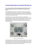 Sử dụng hệ thống chống bó cứng phanh ABS đúng cách