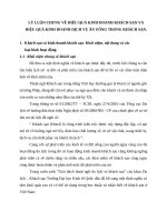 LÝ LUẬN CHUNG VỀ HIỆU QUẢ KINH DOANH KHÁCH SẠN VÀ HIỆU QUẢ KINH DOANH DỊCH VỤ ĂN UỐNG TRONG KHÁCH SẠN