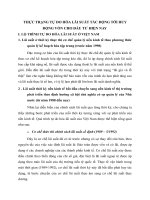 THỰC TRẠNG TỰ DO HÓA LÃI SUẤT TÁC ĐỘNG TỚI HUY ĐỘNG VỐN CHO ĐẦU TƯ HIỆN NAY