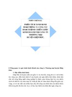 PHÂN TÍCH TÌNH HÌNH HOẠT ĐỘNG VÀ CÔNG TÁC HOẠCH ĐINH CHIẾN LƯỢC KINH DOANH TẠI CÔNG TY THƯƠNG MẠI HUYỆN HIỆP ĐỨC