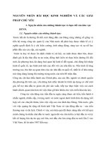 NGUYÊN NHÂN BÀI HỌC KINH NGHIÊM VÀ CÁC GIẢI PHÁP CHỦ YẾU