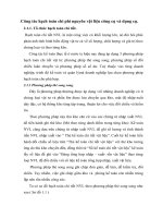 Công tác hạch toán chi phí nguyên vật liệu công cụ và dụng cụ