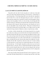 CHƯƠNG TRÌNH 134 NHỮNG VẤN ĐỀ CHUNG