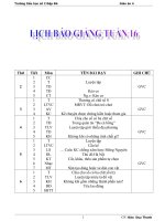 giáo án lớp 4 tuần 16