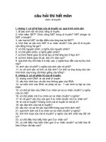 Câu hỏi ôn thi di truyền học