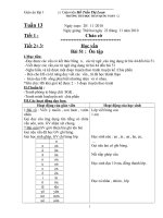 Tuần 13 lớp 1 CKTKN cả ngày