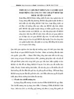 PHẦN III CÁC GIẢI PHÁP NHẰM NÂNG CAO HIỆU QUẢ HOẠT ĐỘNG CỦA CÔNG TÁC THU CHI QUỸ BHXH TẠI BHXH  HUYỆN YÊN SƠN